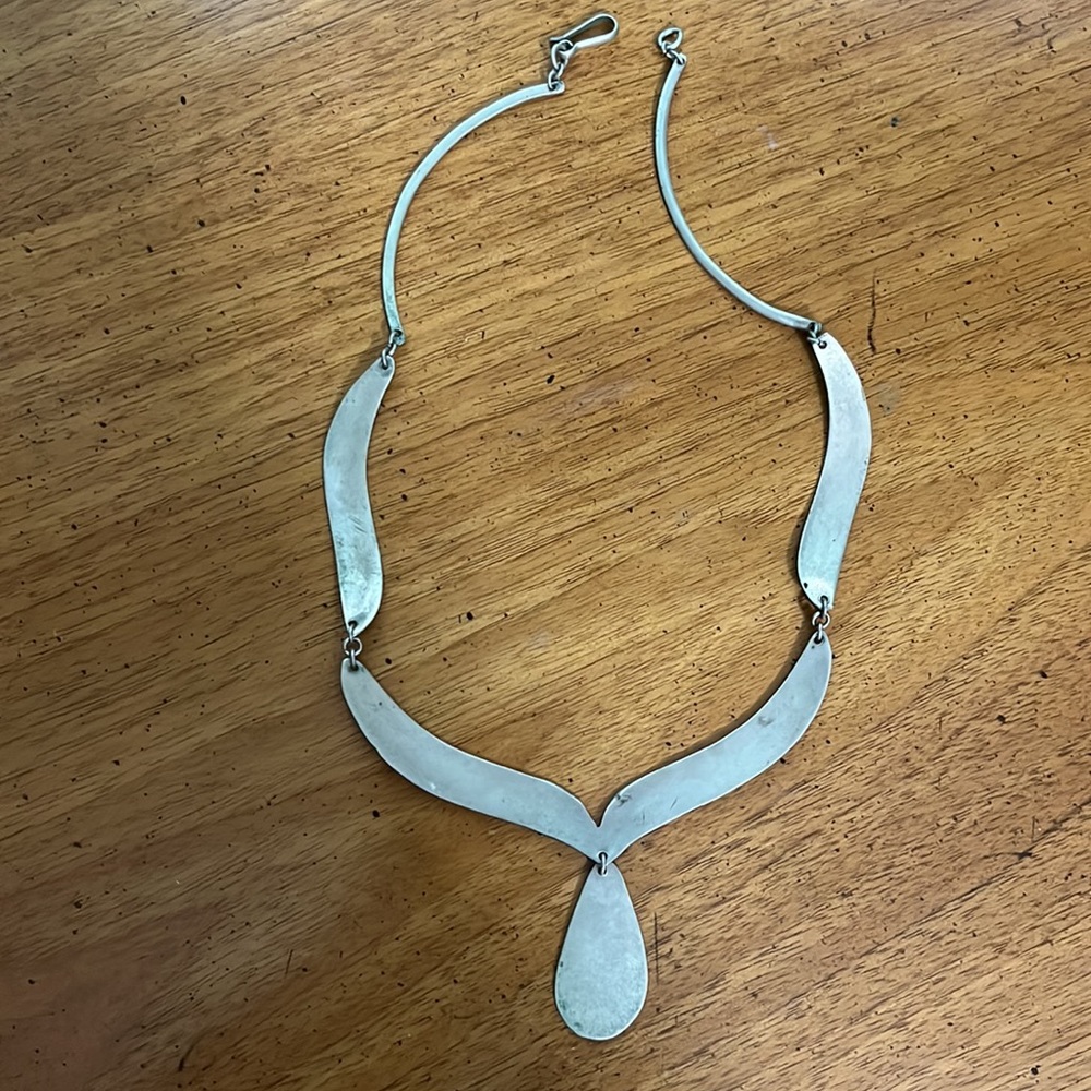 Alpaca Mexico silver turquoise necklace - Picture 5 of 5